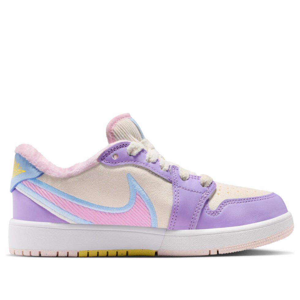 (GS) Air Jordan 1 Low RM 'Sail Pink Rise Hydrangeas' IM6668-161 - Image 6