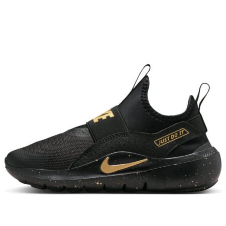 (PS) Nike Flex Runner 4 'Black Metallic Gold' IM6736-001