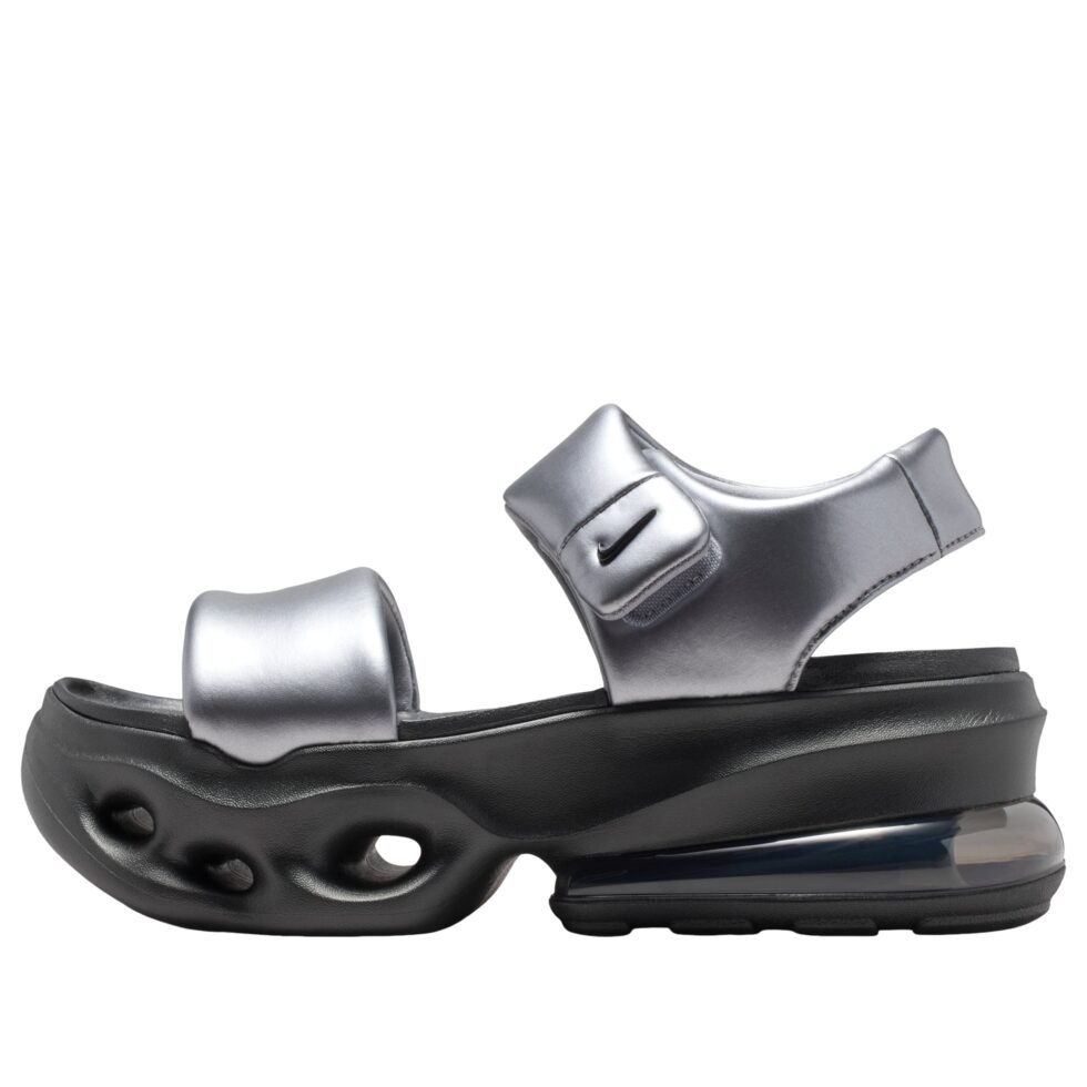 (WMNS) Nike Air Max Halo Sandals 'Metallic Cool Grey Black' IO1959-010
