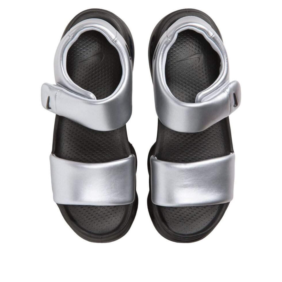 (WMNS) Nike Air Max Halo Sandals 'Metallic Cool Grey Black' IO1959-010 - Image 2
