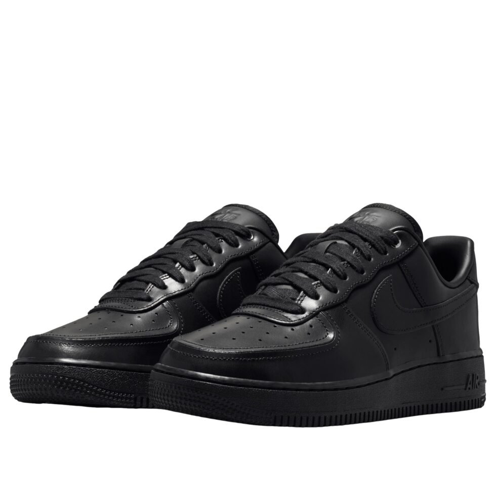 (WMNS) Nike Air Force 1 '07 'Black Metallic Silver' IO3124-001 - Image 5