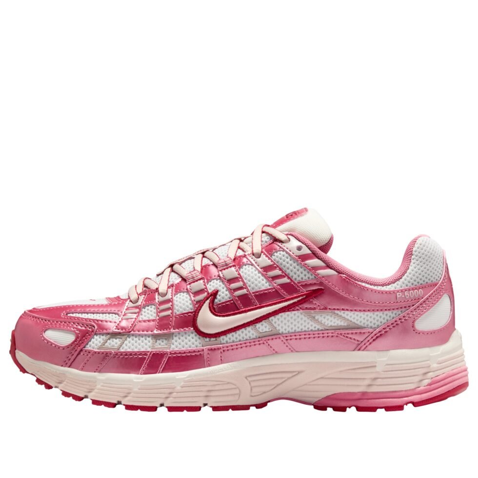 (WMNS) Nike P-6000 'White Silt Red Peony' IO3496-100