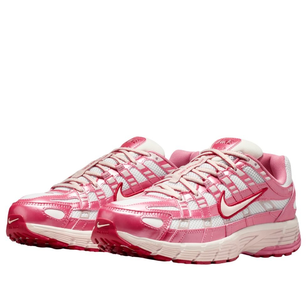 (WMNS) Nike P-6000 'White Silt Red Peony' IO3496-100 - Image 4