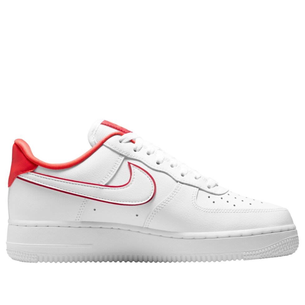 (WMNS) Nike Air Force 1 '07 Essential 'White Tough Red' IO4226-105 - Image 2