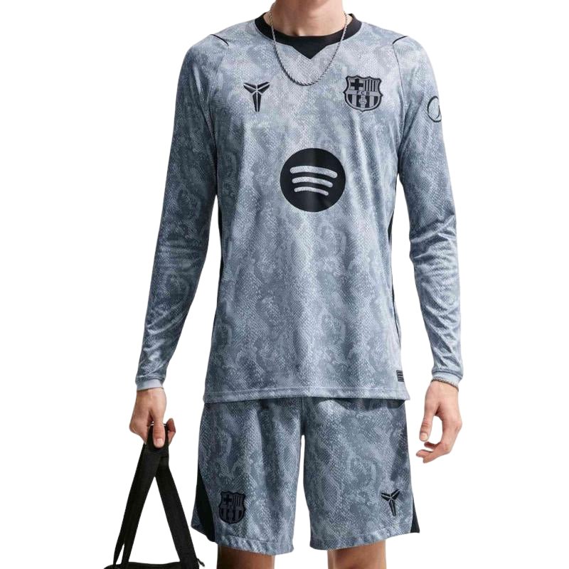 Nike Kobe x F.C. Barcelona 2026/27 Stadium Goalkeeper Away Dri-FIT Replica T-Shirt 'Wolf Grey Black' IO8332-013 - Image 2