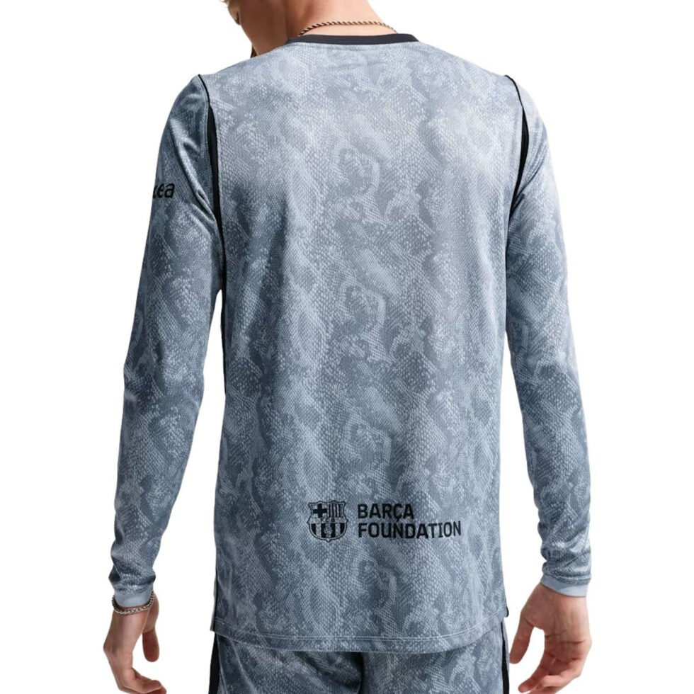 Nike Kobe x F.C. Barcelona 2026/27 Stadium Goalkeeper Away Dri-FIT Replica T-Shirt 'Wolf Grey Black' IO8332-013 - Image 3