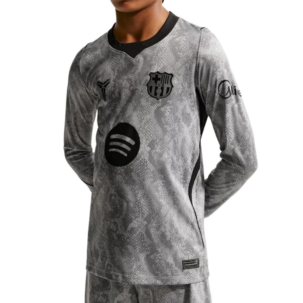(GS)Nike Kobe x F.C. Barcelona 2026/27 Stadium Goalkeeper Away Dri-FIT Replica T-Shirt 'Wolf Grey Black' IO8337-013 - Image 3