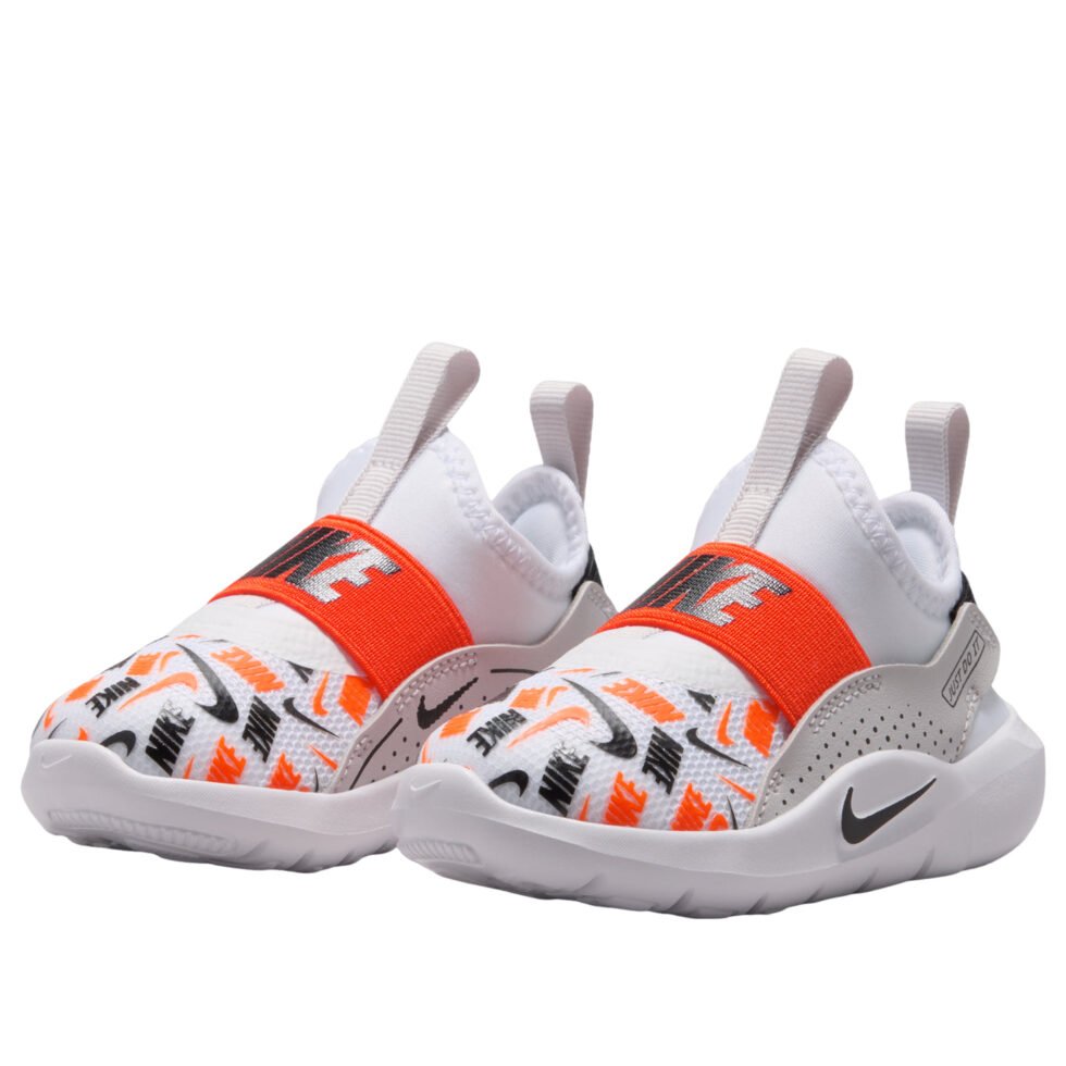 (TD) Nike Flex Runner 4 'White Safety Orange' IO9505-100 - Image 3
