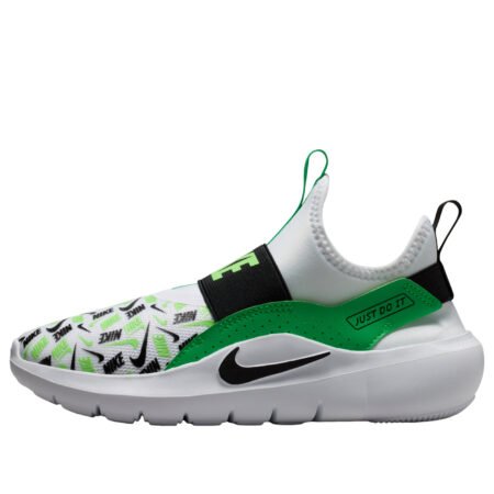 (GS) Nike Flex Runner 4 'White Green Spark' IO9506-101