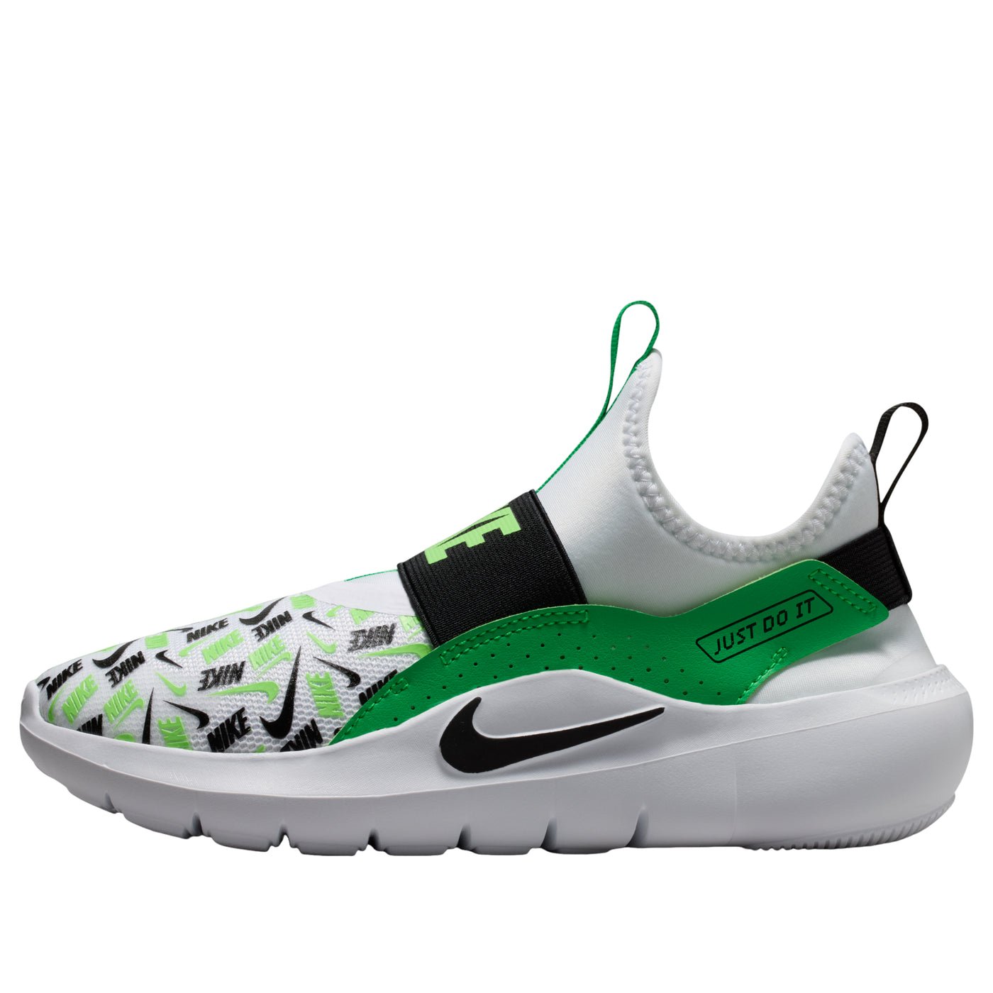 (GS) Nike Flex Runner 4 'White Green Spark' IO9506-101