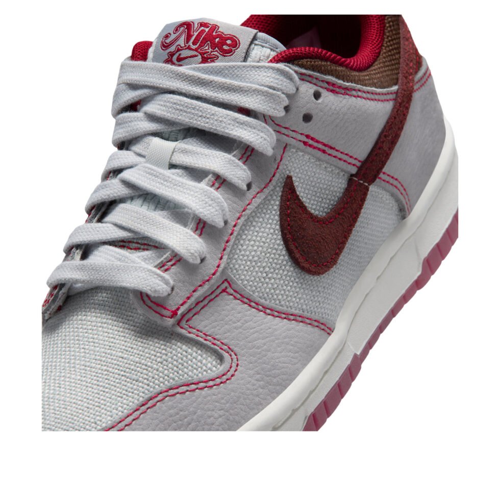 (GS) Nike Dunk Low LV8 'Pure Platinum Burgundy Crush' IO9743-002 - Image 5