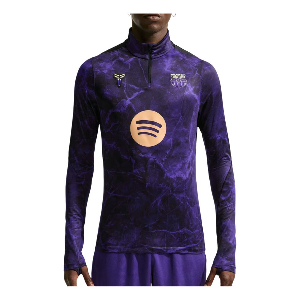 Nike Kobe x F.C. Barcelona Strike Away Dri-FIT Knit Pre-Match Drill T-Shirt 'Field Purple Black Metallic Gold' IQ1300-505