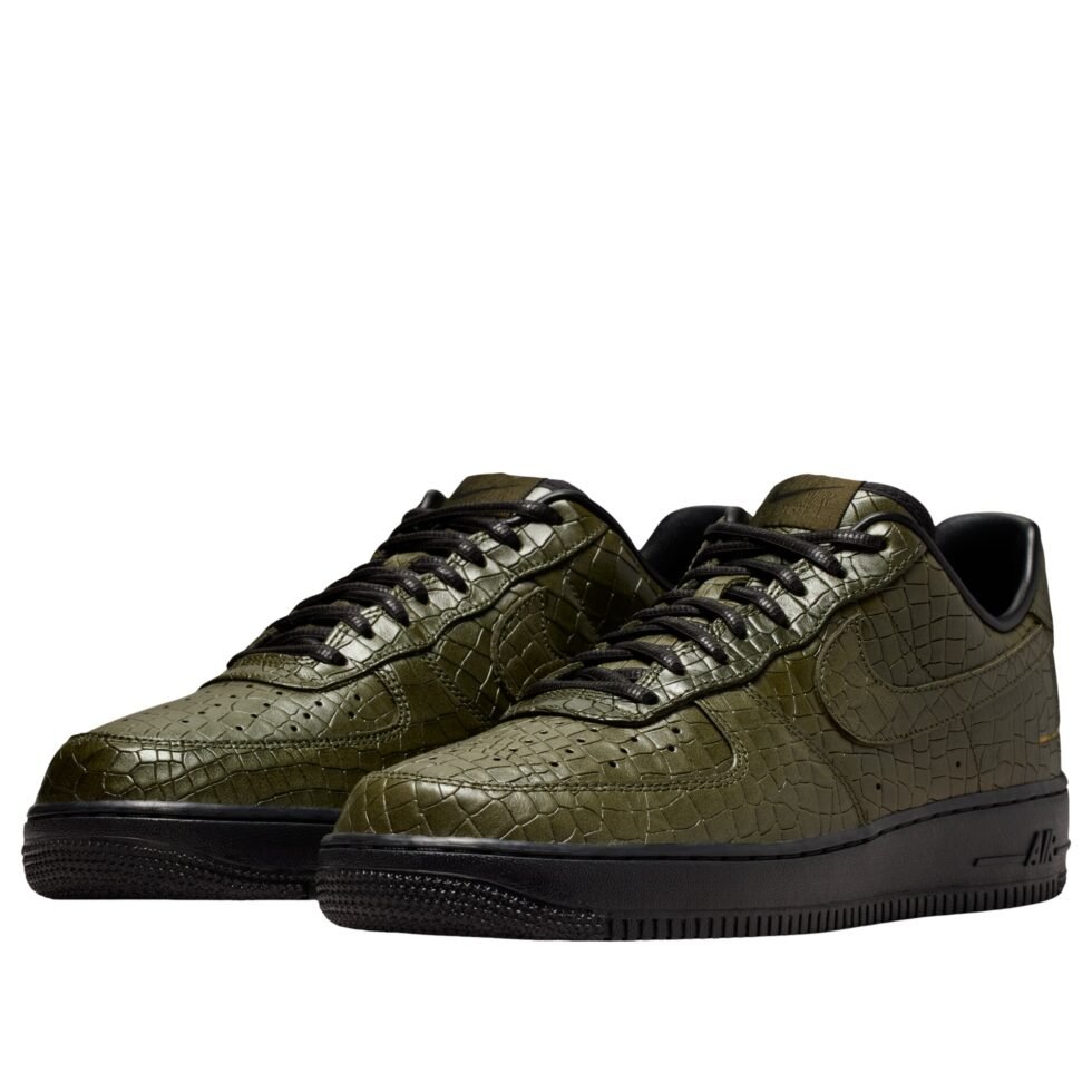 Nike Air Force 1 Low 'Cargo Khaki Croc' IQ3370-325 - Image 4