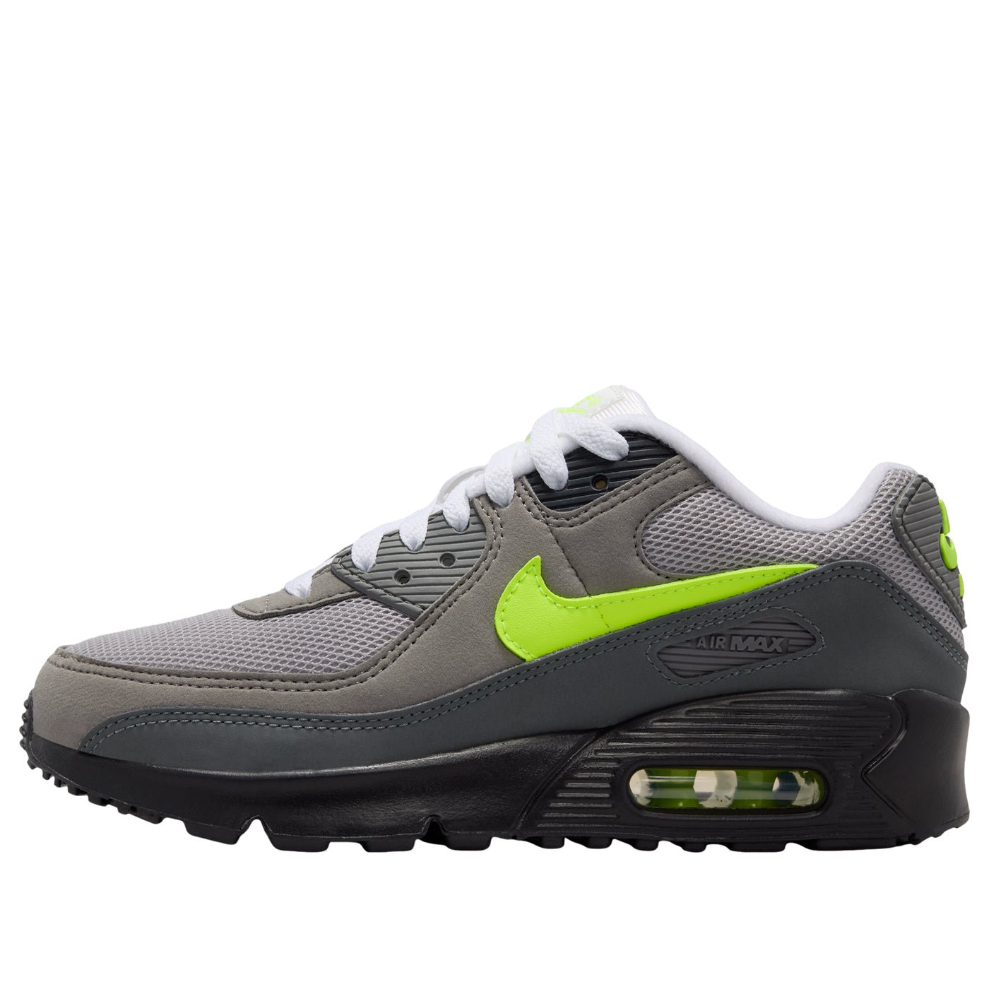 (GS) Nike Air Max 90 'Black Anthracite Neon Yellow' IQ7583-001