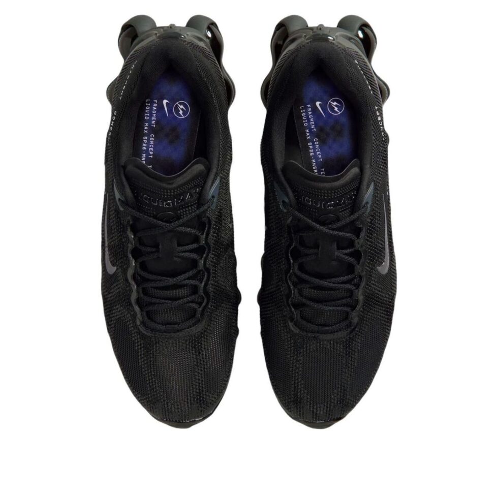 Nike x Fragment Air Liquid Max 'Black' IQ8601-001 - Image 3