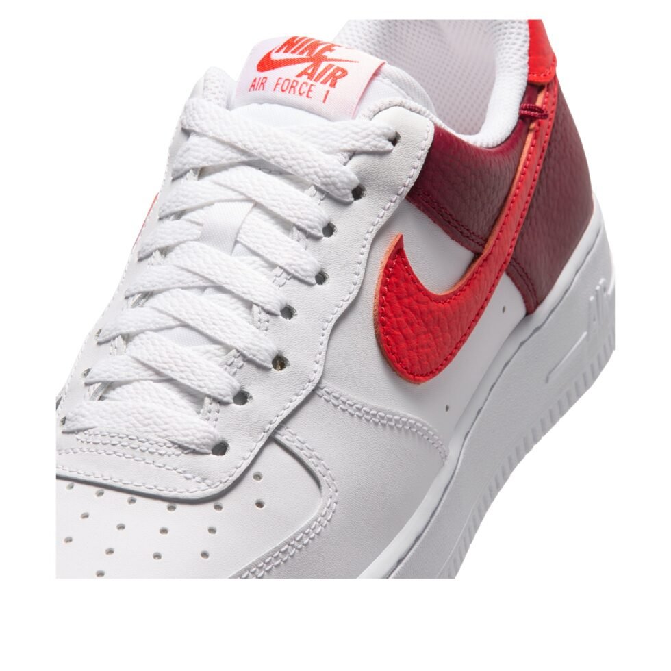 (WMNS) Nike Air Force 1 '07 Low 'White Light Crimson Team Red' IR0872-101 - Image 5
