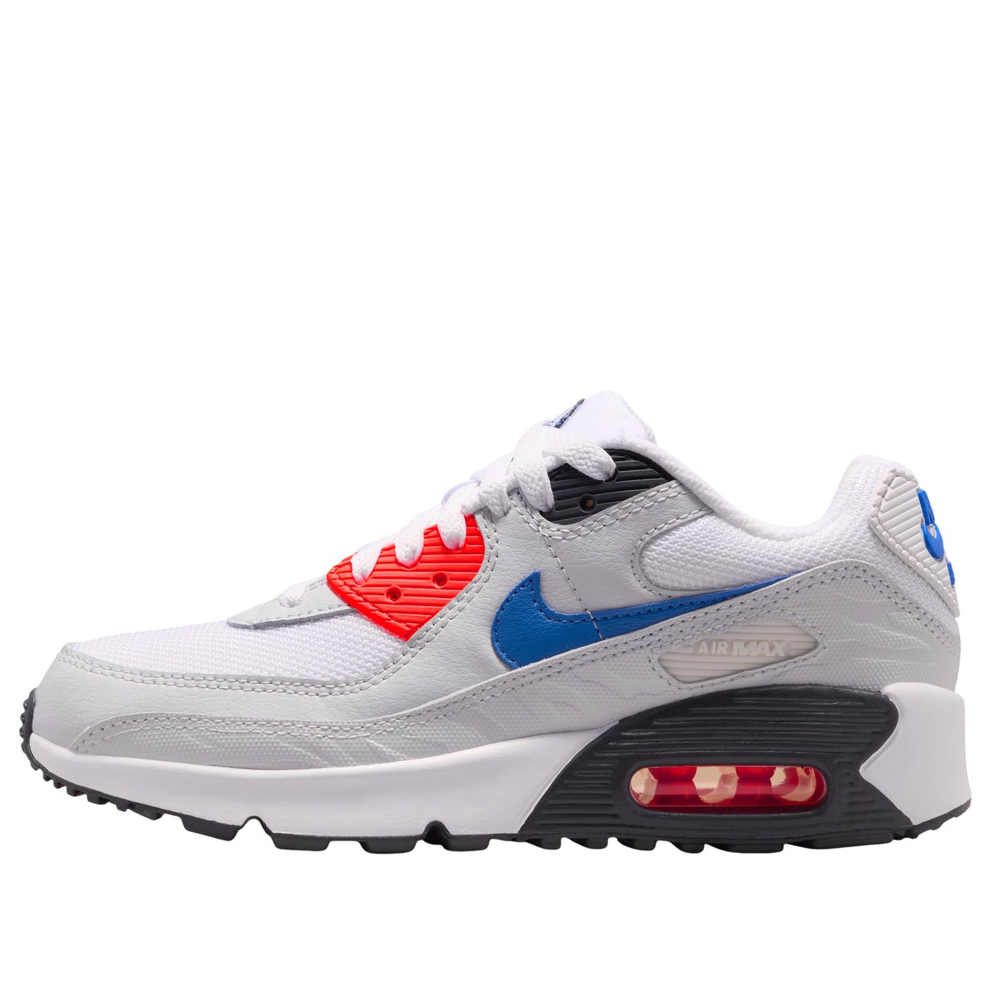 (GS) Nike Air Max 90 SE 'White Bright Crimson Royal' IR3589-100