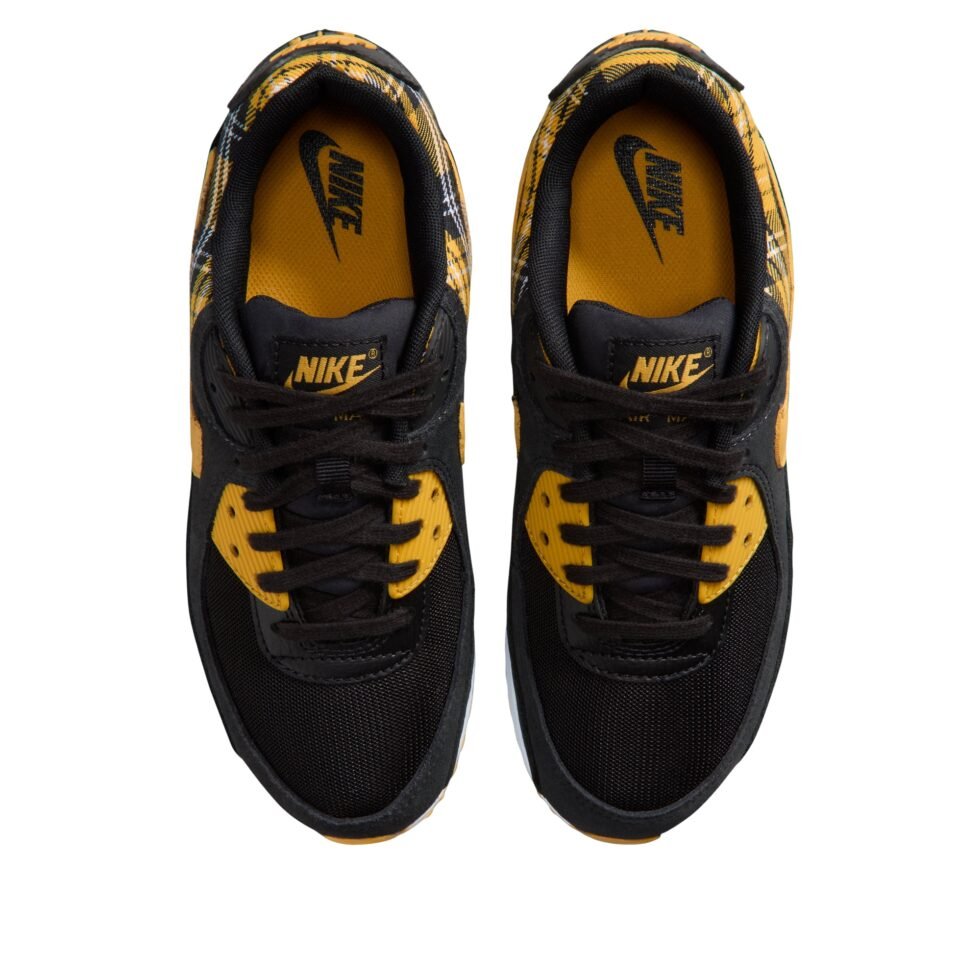 (WMNS) Nike Air Max 90 'Yellow Plaid' IR5598-001 - Image 2