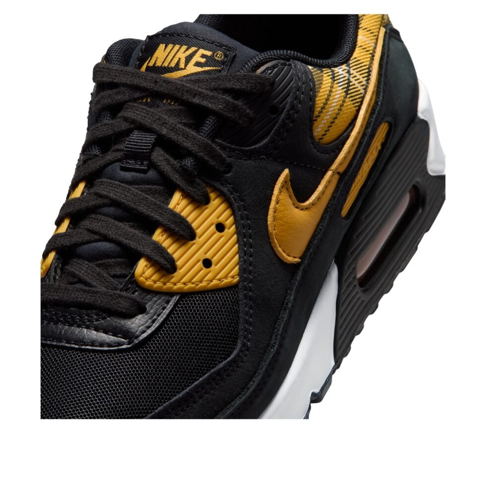 (WMNS) Nike Air Max 90 'Yellow Plaid' IR5598-001 - Image 5