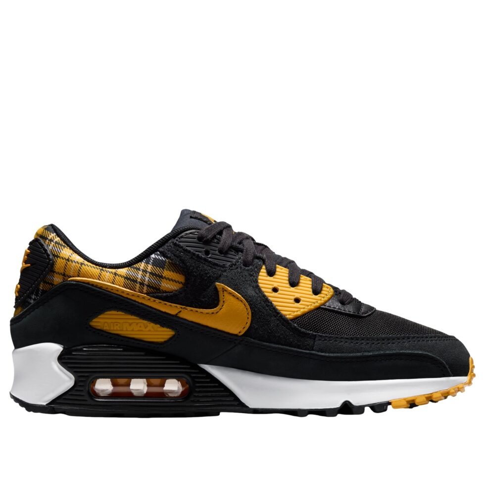 (WMNS) Nike Air Max 90 'Yellow Plaid' IR5598-001 - Image 6
