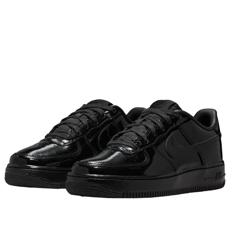 (GS) Nike Air Force 1 Low 'Black Patent' IV2448-010 - Image 4