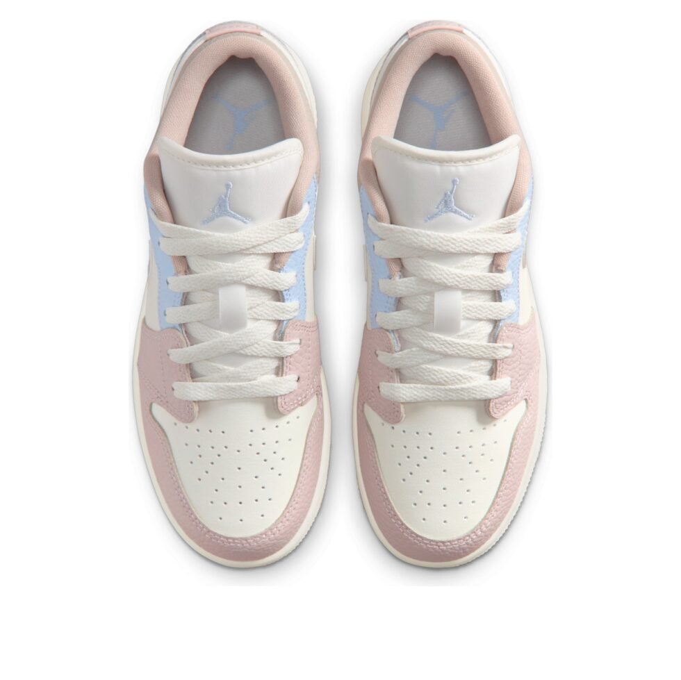 (GS) Air Jordan 1 Low 'Sail Silt Red Hydrogen Blue' IV3219-161 - Image 3