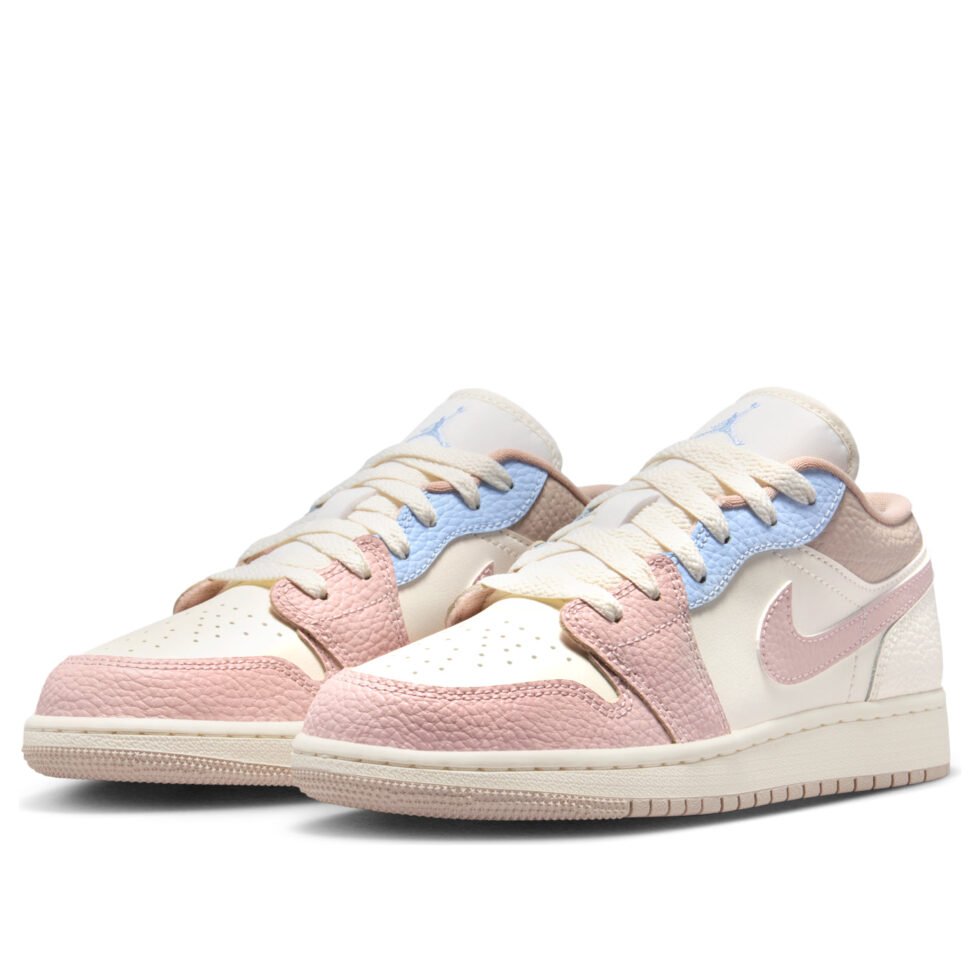 (GS) Air Jordan 1 Low 'Sail Silt Red Hydrogen Blue' IV3219-161 - Image 5