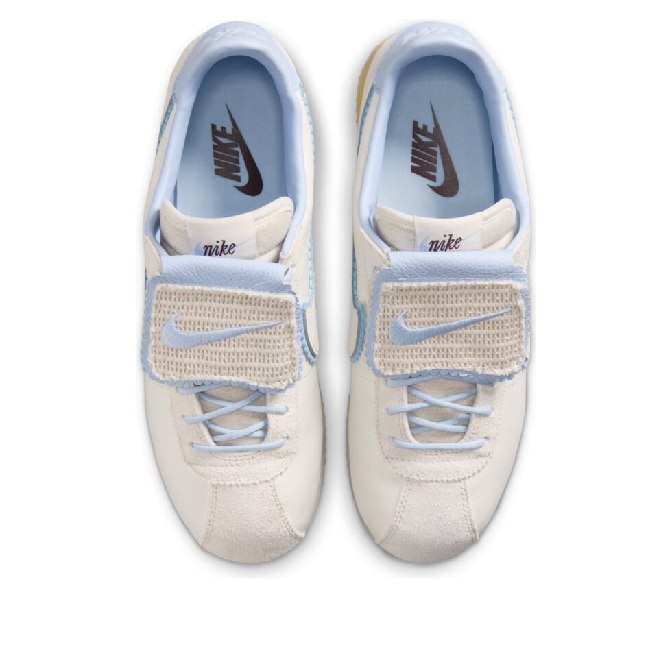 (WMNS) Nike Cortez 'Sail Soft Yellow Hydrogen Blue' IW6363-117 - Image 3