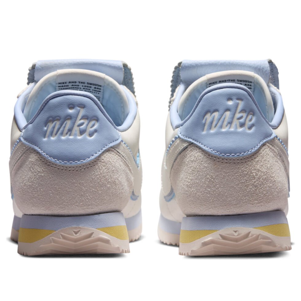 (WMNS) Nike Cortez 'Sail Soft Yellow Hydrogen Blue' IW6363-117 - Image 4