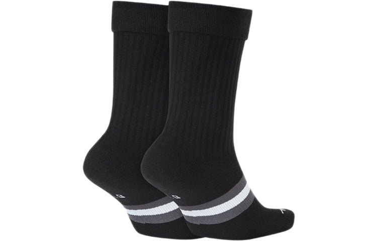 Air Jordan Unisex Legacy Crew Socks 2 Packs Black SK0025-010 - Image 2