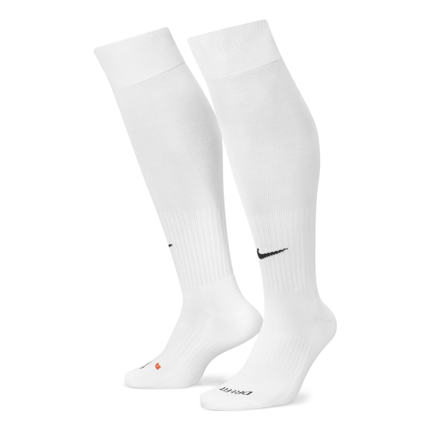 Men's Nike Solid Color Logo Soccer/Football Sports Socks One Pair White SX5728-100