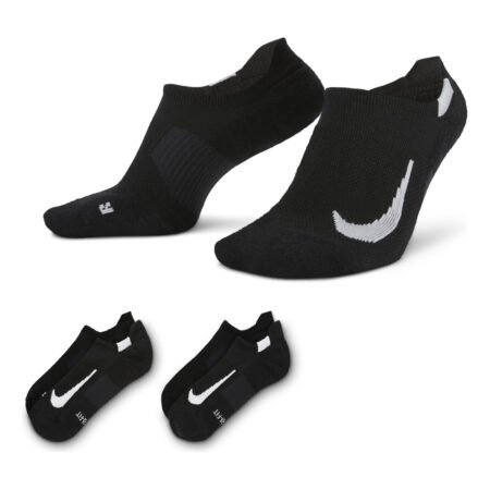 Nike Casual Sports Breathable Running Socks Couple Style 2 Pairs Black SX7554-010