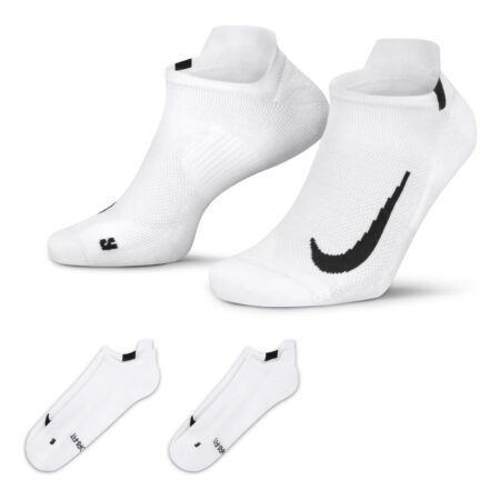 Nike Casual Sports Breathable Running Socks 2 Pairs White SX7554-100