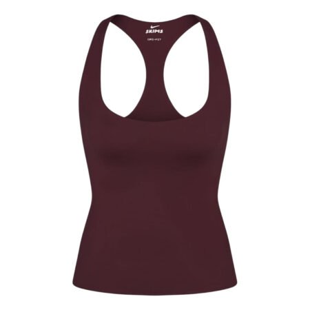 (WMNS) Nike x SKIMS Matte Racerback Tank 'Currant' TPTNK7383W-CUR