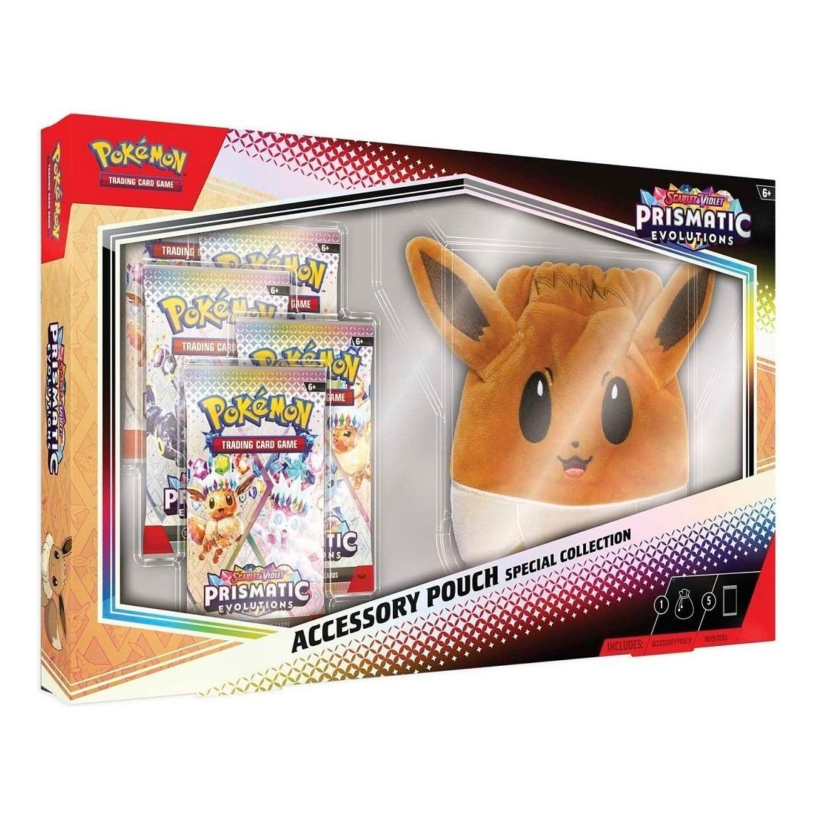 Pokemon Card Eng. 2025 Pokemon SV: Prismatic Evolutions Accessory Pouch Special Collection Box 10-10026-101