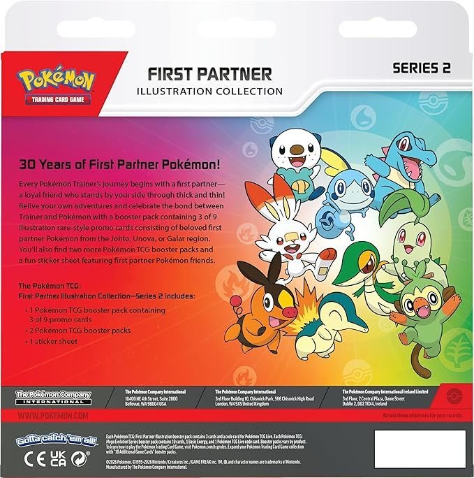 Pokemon Card Eng. 2026 First Partner Illustration Collection Series 2 10-10395-108 - Image 2