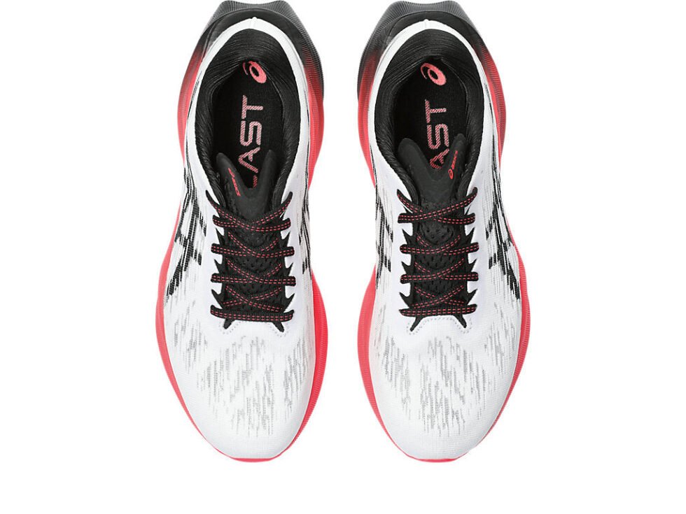 ASICS Novablast 3 Wide 'White Black Electric Red' 1011B459-104 - Image 4
