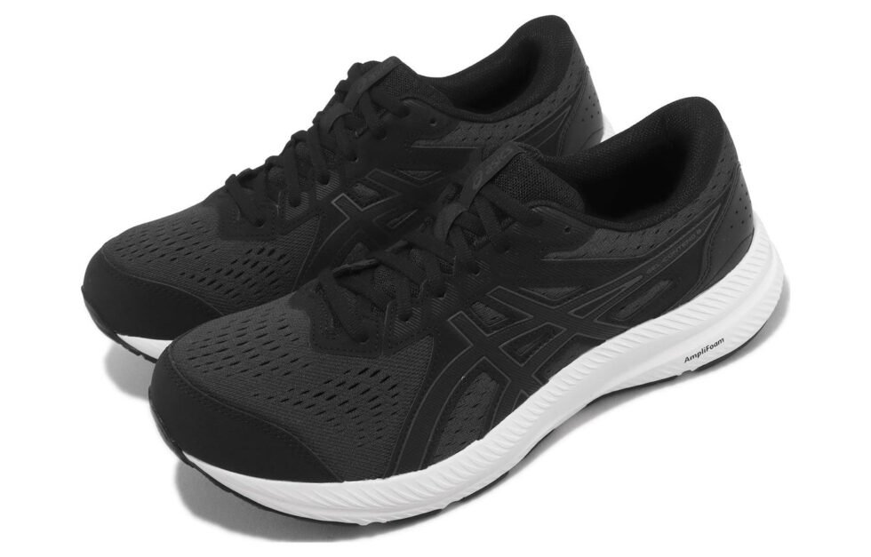 ASICS Gel-Contend 8 4E 'Black White' 1011B679020 - Image 4