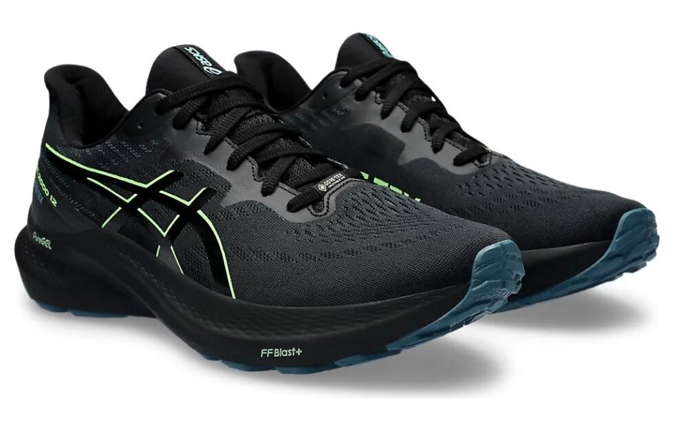 ASICS GT-2000 12 GTX 'Black Illuminate Green' 1011B687-001 - Image 3