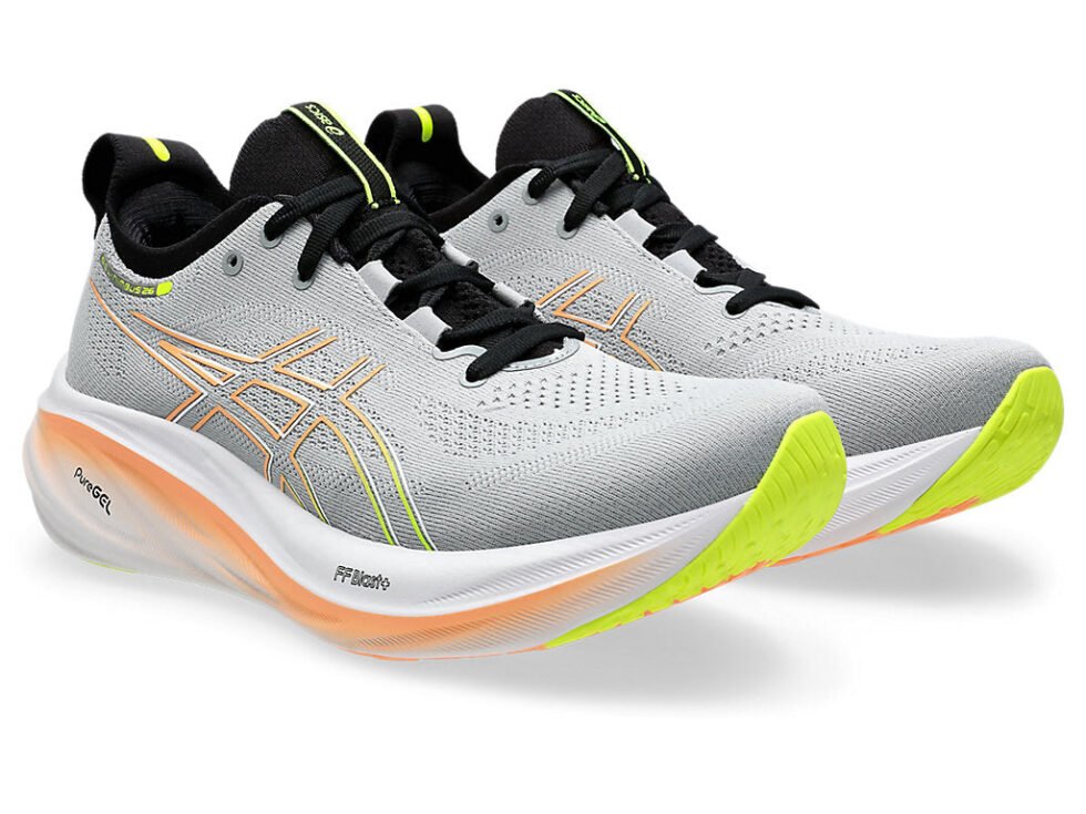 ASICS Gel-Nimbus 26 Mirai 'Grey Black Orange' 1011B794-022 - Image 3