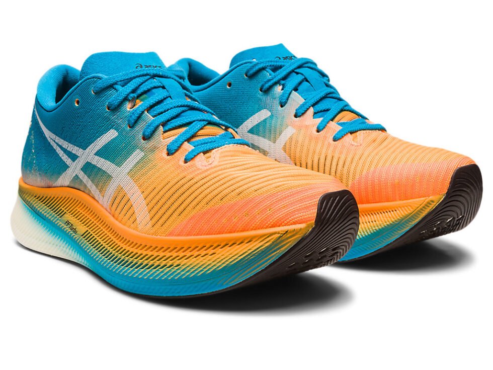 (WMNS) ASICS Metaspeed Sky 'Orange Pop Island Blue' 1012B069-810 - Image 3