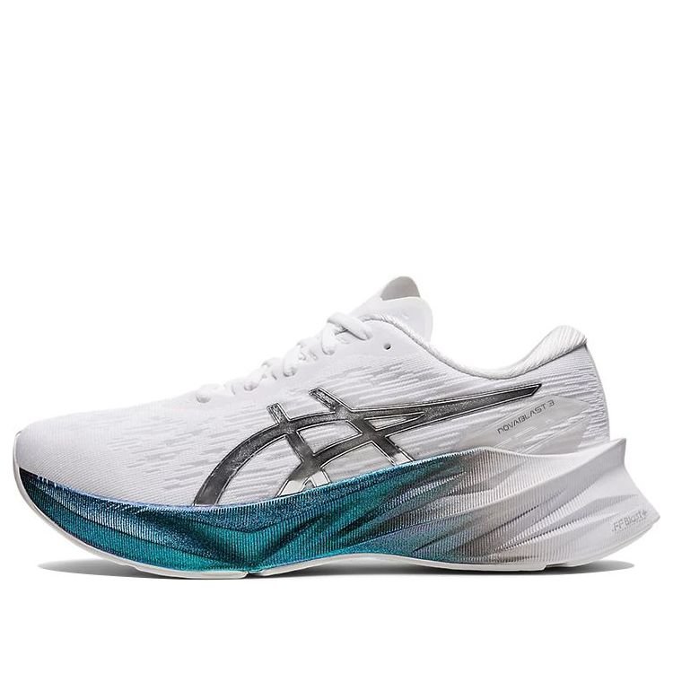 (WMNS) ASICS Novablast 3 Platinum 'White Metallic Blue' 1012B290-100