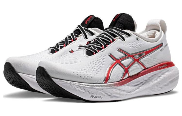 (WMNS) ASICS GEL-Nimbus 25 'White Classic Red' 1012B563-100 - Image 2