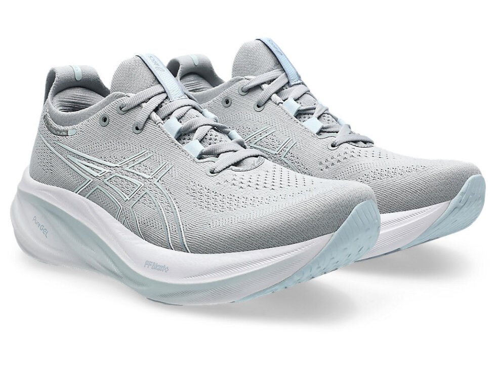 (WMNS) ASICS GEL-NIMBUS 26 Sneakers 'Grey White' 1012B601-022 - Image 3