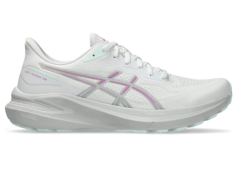 (WMNS) ASICS GT-1000 13 Sneakers 'White Lavender Glow' 1012B663-100 - Image 2