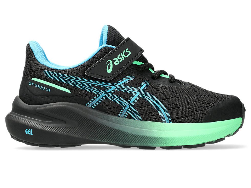 (PS) ASICS GT-1000 13 'Black Digital Aqua' 1014A344-001 - Image 2