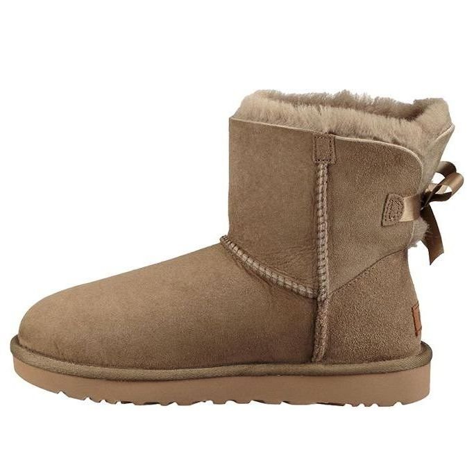 (WMNS) UGG Mini Bailey Bow II Boot Snow boots Light Brown 1016501-ALP