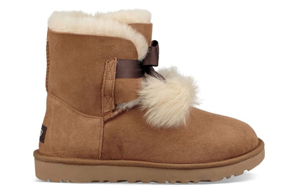 (WMNS) UGG Gita Snow Boots Brown 1018517-CHE - Image 2