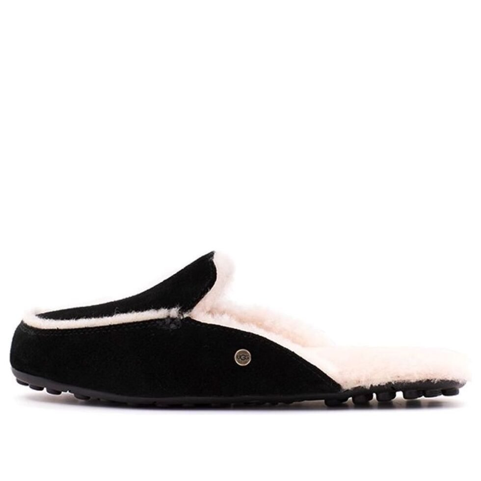 (WMNS) UGG Lane Slip-On Loafers 'Black' 1020027-BLK