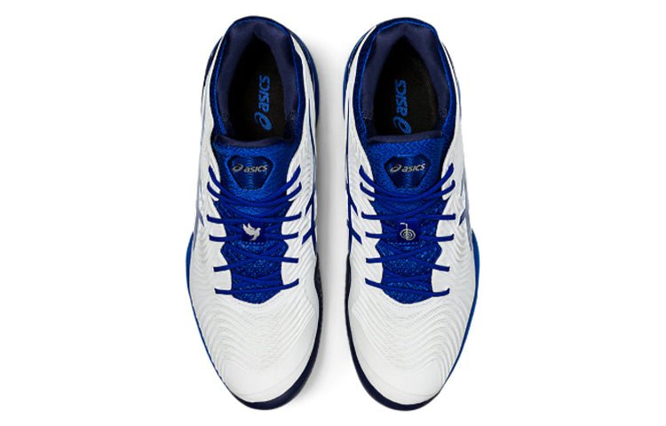 ASICS Court FF Novak 'White Blue' 1041A089-101 - Image 4